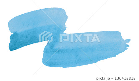 Light blue watercolor background. Artistic hand paint. Isolated on transparent background. Light blue watercolor background. Artistic hand paint. Isolated on transparent background. 136418818