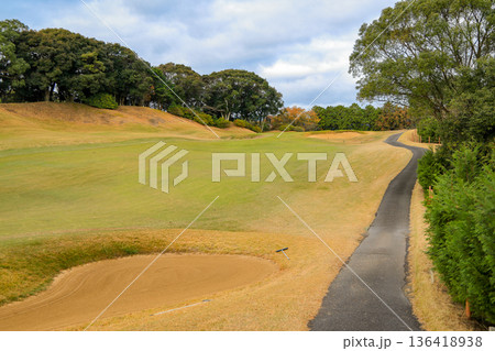 九州　長崎市　オーシャンパレスゴルフクラブ4番ホール 136418938