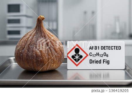 AFB1 Detected in a Dried Fig A Food Toxicology Study of Mycotoxin Hazard in a Dehydrated Fruit Product with a GHS08 Health Risk Warning and Chemical Formula Identifier AFB1 Detected in a Dried Fig A Food Toxicology Study of Mycotoxin Hazard in a Dehydrated Fruit Product with a GHS08 Health Risk Warning and Chemical Formula Identifier 136419205