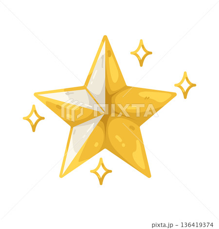 Illustration of star Illustration of star 136419374