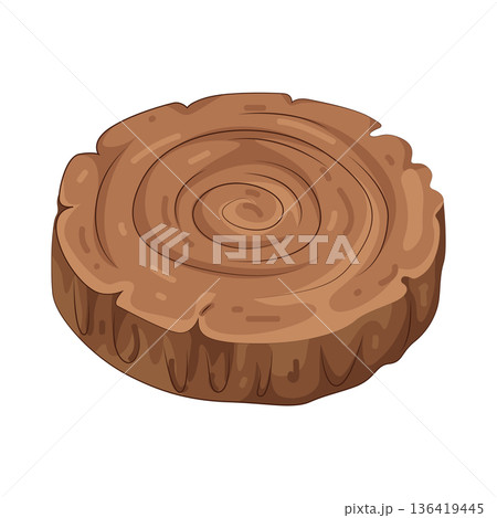 Illustration of tree rings 136419445