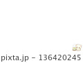 社内資料に使える 右下ワンポイントの やさしい動物イラスト（休憩しませんか） 136420245