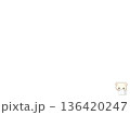 社内資料に使える 右下ワンポイントの やさしい動物イラスト（ご相談ください） 136420247