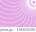 ピンクの渦巻き光線 136420385