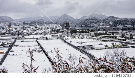 伊木山展望台から見た雪景色 伊木山展望台から見た雪景色 136420782