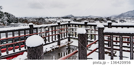 伊木山展望台の冬景色 伊木山展望台の冬景色 136420956