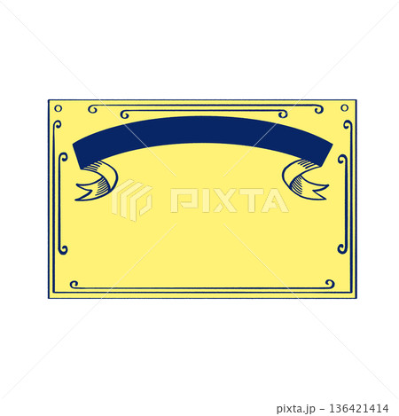 Vintage frame design Vector Label Badge Tag Certificate Graphic element Background template Pastel color Vintage frame design Vector Label Badge Tag Certificate Graphic element Background template Pastel color 136421414