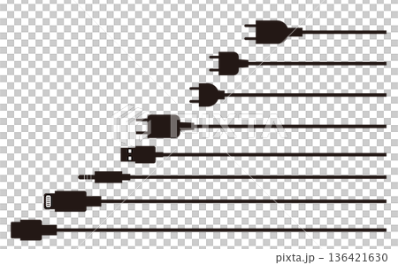 端子電纜和電源線圖示集 136421630