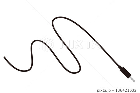 音声端子プラグのイラスト 136421632