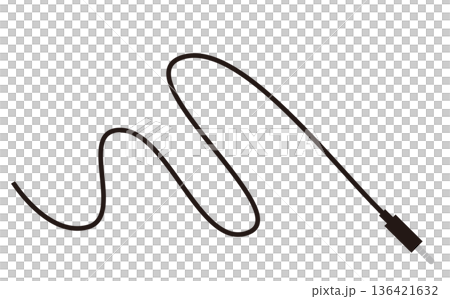 音声端子プラグのイラスト 136421632