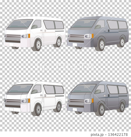 Minivan set 136422178