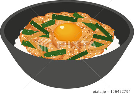 ホルモン炒め丼 ホルモン炒め丼 136422794