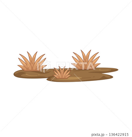 Illustration of dead grass Illustration of dead grass 136422915