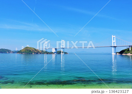 愛媛県　青空のしまなみ海道 136423127