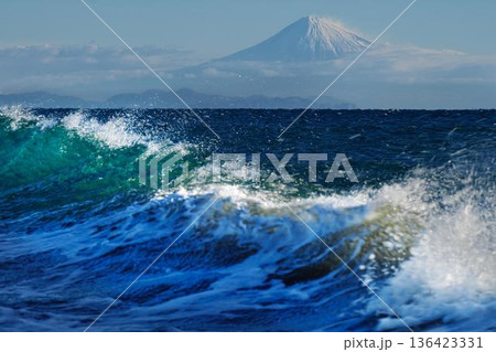 御前崎から望む富士山 136423331
