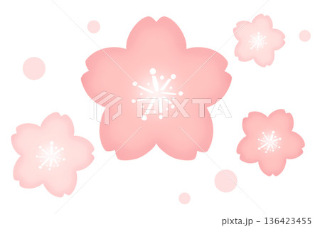 桜 ワンポイント 桜 ワンポイント 136423455