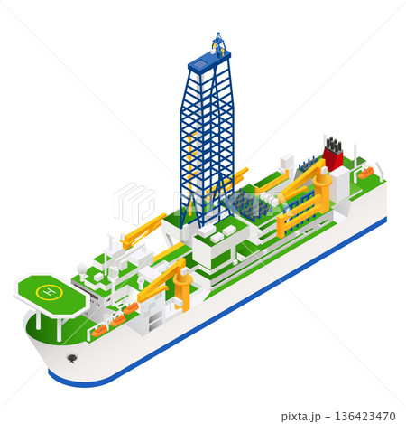 地球深部探査船ちきゅう 136423470