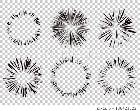 Simple line drawing set 1 with gold concentrated lines Simple line drawing set 1 with gold concentrated lines 136423522