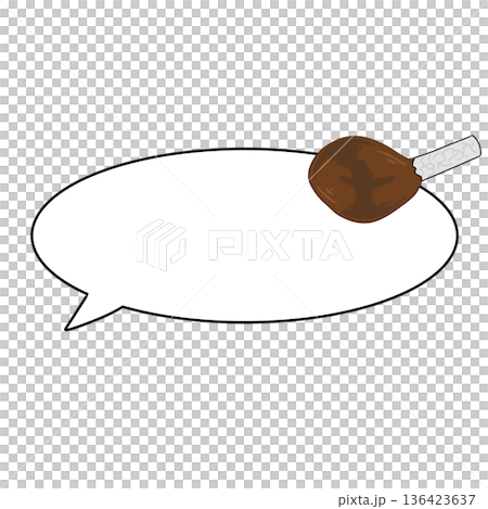 Chicken speech bubble Chicken speech bubble 136423637