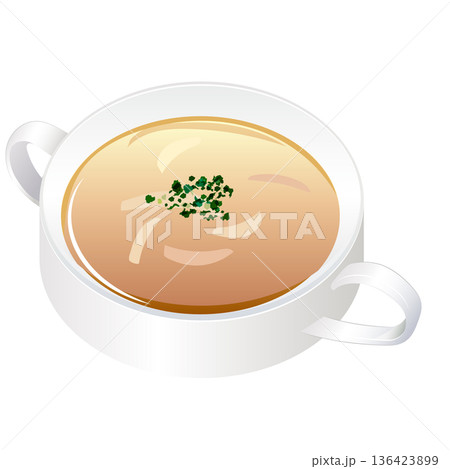 オニオンスープ 136423899
