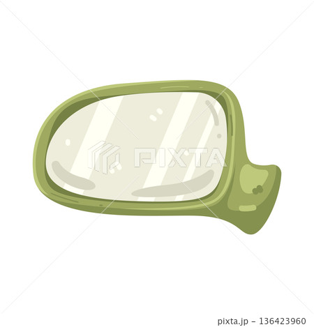 Illustration of side-view mirror   136423960