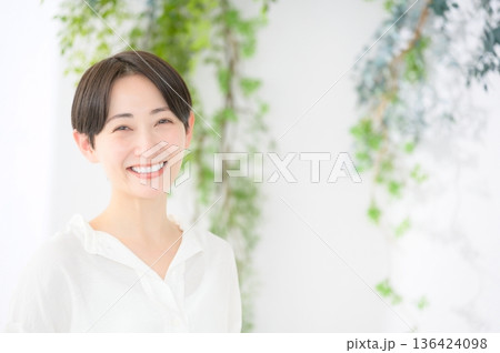 日本人女性のビューティイメージ 日本人女性のビューティイメージ 136424098