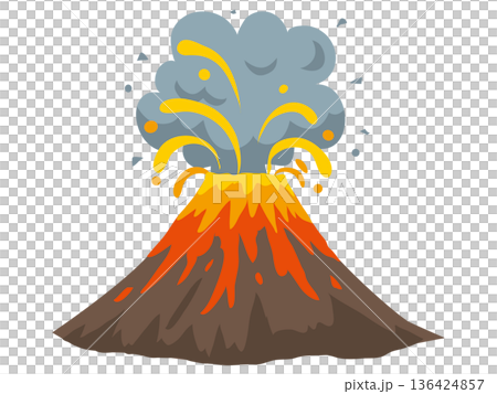 火山爆發災難 136424857