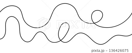 Simple one line element.のイラスト素材 [136426075] - PIXTA