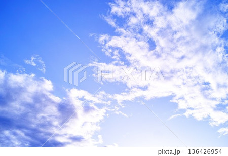青空と雲イメージ 青空と雲イメージ 136426954
