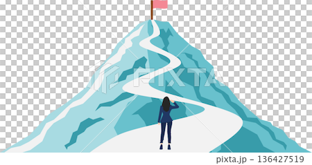 Illustration of a roadmap to achieving your goals Illustration of a roadmap to achieving your goals 136427519
