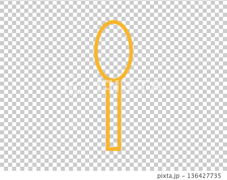 スプーンのアイコンのイラスト スプーンのアイコンのイラスト 136427735