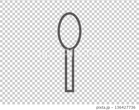 スプーンのアイコンのイラスト スプーンのアイコンのイラスト 136427736