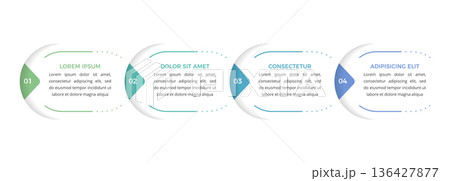 Three Step Infographic Design 136427877