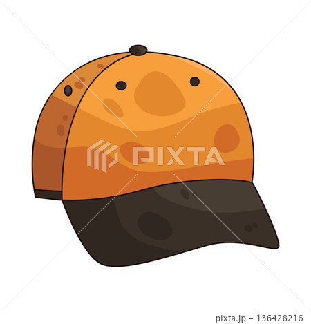 Illustration of cap Illustration of cap 136428216
