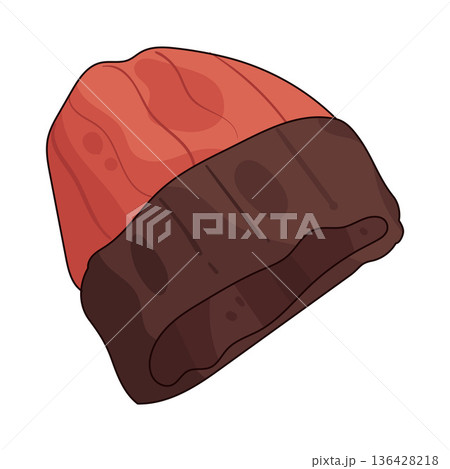 Illustration of beanie Illustration of beanie 136428218