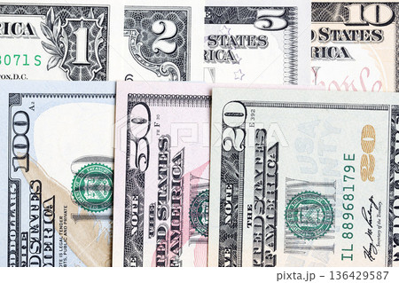 Closeup of American Dollar a business background 136429587