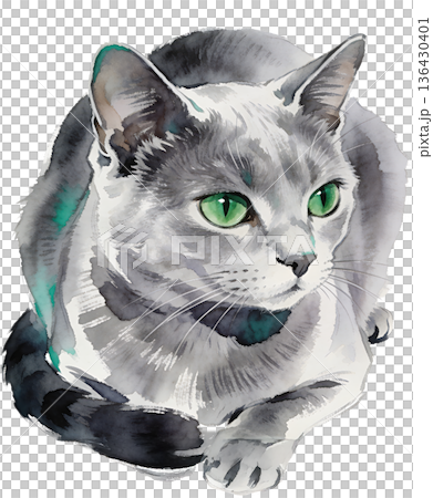 復古風格貓咪插畫 - 復古動物素材 復古風格貓咪插畫 - 復古動物素材 136430401