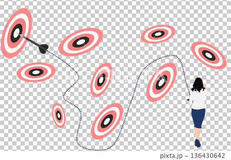 Illustration of capturing a target 136430642