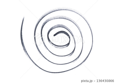 a spiral drawn with a black marker a spiral drawn with a black marker 136430866