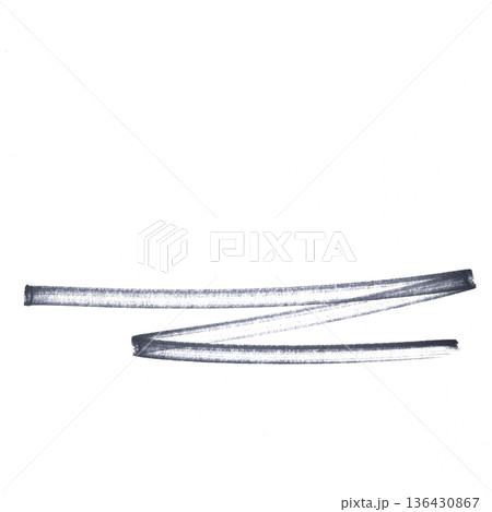 underlining with a black marker to highlight text, numbers or a logo underlining with a black marker to highlight text, numbers or a logo 136430867