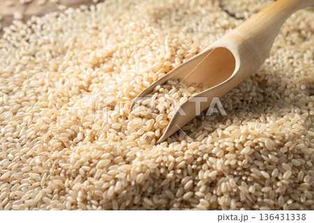 Japanese bran rice 136431338