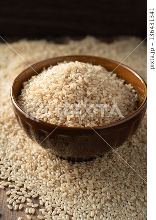 Japanese bran rice 136431341