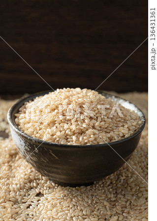 Japanese bran rice 136431361