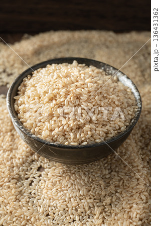 Japanese bran rice 136431362