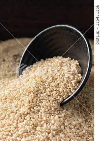 Japanese bran rice 136431366