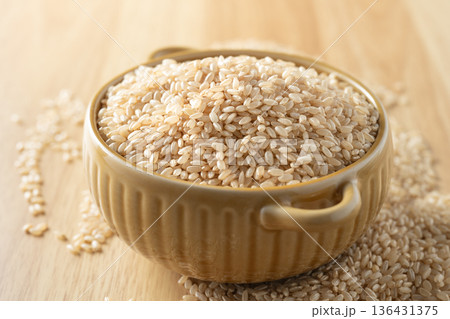 Japanese bran rice 136431375