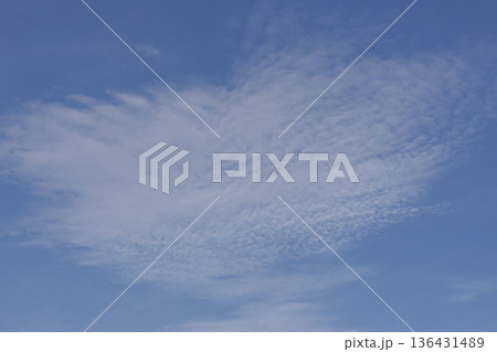 View of the cirrocumulus clouds. 136431489