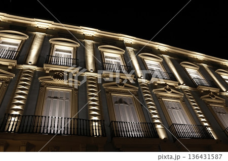 Vallier Palace at night. 136431587