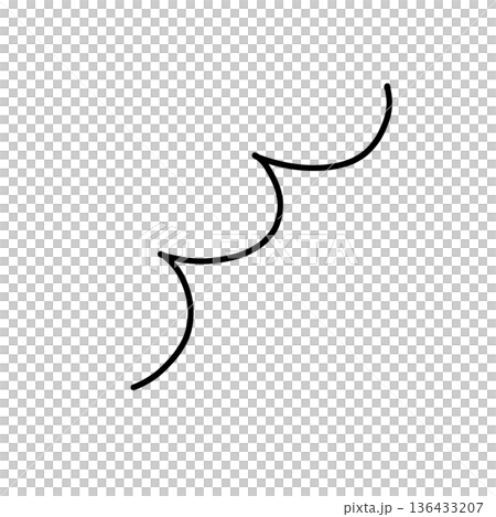Hand-drawn rounded square frame material Hand-drawn rounded square frame material 136433207
