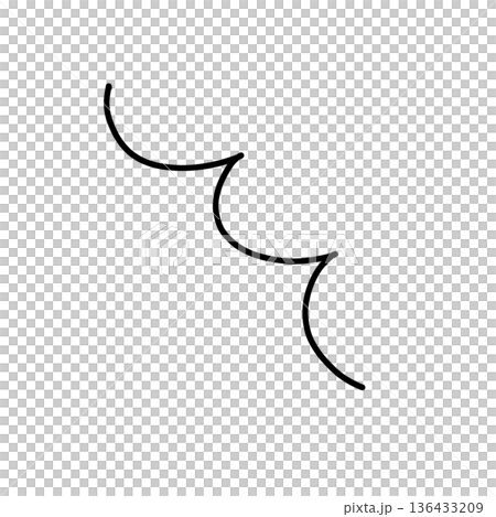 手描き角丸四角フレーム素材 手描き角丸四角フレーム素材 136433209
